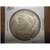 Image 1 : 1922 PEACE SILVER DOLLAR