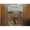 Image 1 : 1963 JEFFERSON NICKEL PCGS PR67