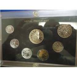 1974 NEPAL PROOF SET CORROSION ON SOME COINS ORIGINAL MINT PACKAGING