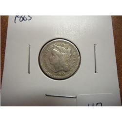 1865 THREE CENT PIECE (NICKEL)