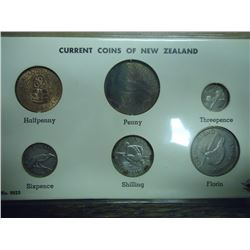 CURRRENT COINS OF NEW ZEALAND UNC AS SHOWN
