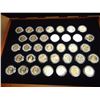 Image 2 : 2000-2008 P/D/S 35 PIECE SACAGAWEA DOLLAR SET IN NICE WOODEN BOX, ORIGINAL PURCHASER PAID $365.00
