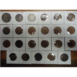 SUPER LOT OF 23 COINS SEE DESCRIPTION US: 1884 MORGAN SILVER DOLLAR, 1893 COLUMBIAN EXPOSITION HALF 