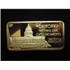 Image 1 : 1 TROY OZ .999 FINE SILVER GOLD PLATED CALIFORNIA