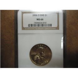 2006-D SMS SACAGAWEA DOLLAR NGC MS66
