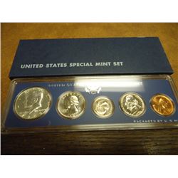 1966 US SPECIAL MINT SET WITH BOX 40% SILVER JOHN F. KENNEDY HALF DOLLAR