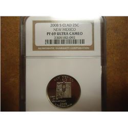 2008-S NEW MEXICO QUARTER NGC PF69 ULTRA CAMEO