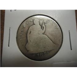 1854 SEATED LIBERTY HALF DOLLAR