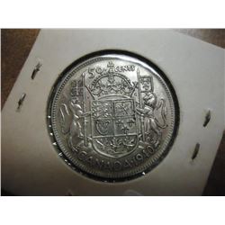 1940 CANADA SILVER 50 CENTS