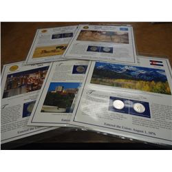 COIN & STAMP SET OF ALL 5-2006-P & D US STATE QUARTERS, UNC