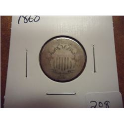 1868 SHIELD NICKEL
