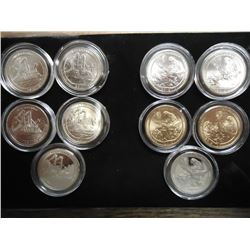 2 SETS OF 50 STATE QUARTERS SEE DESCRIPTION 2011 VICKSBURG P & D UNC, P & D SATIN FINISH AND S PROOF