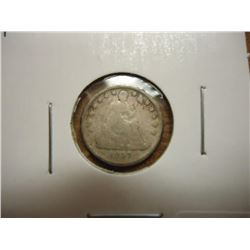 1857 SEATED LIBERTY HALF DIME