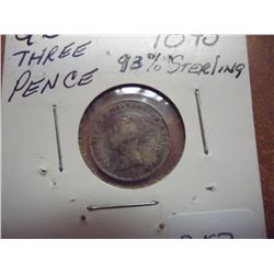 1843 GREAT BRITAIN SILVER 3 PENCE