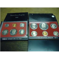 1976 & 1980 US PROOF SETS (WITH BOXES)
