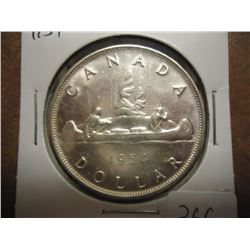 1954 CANADA SILVER DOLLAR