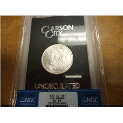 1883-CC GSA HOARD NGC MS64