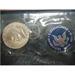 1973-S  IKE SILVER DOLLAR UNCIRCULATED (BLUE PACK)