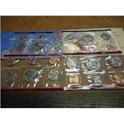 1990 & 1991 US MINT SETS P/D (WITH ENVELOPES)