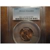 Image 1 : 1957 LINCOLN CENT PCGS MS64RB