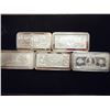 Image 1 : 5 ASSORTED INGOTS EACH GUARANTEED TO CONTAIN 15 GRAINS OF FINE SILVER, "CURRENCY SERIES"