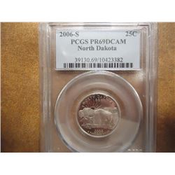 2006-S NORTH DAKOTA QUARTER PCGS PR69 DCAM