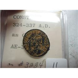 324-337 A.D. CONSTANTIUS II ANCIENT COIN