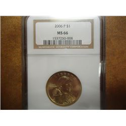 2006-P SACAGAWEA DOLLAR NGC MS66