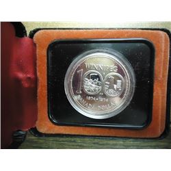 1974 CANADA WINNIPEG SILVER DOLLAR PROOF .3750 OZ. ASW, ORIGINAL ROYAL CANADIAN MINT PACKAGING