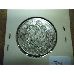 1942 CANADA SILVER 50 CENTS