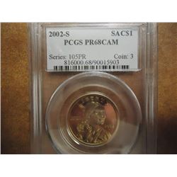 2002-S SACAGAWEA DOLLAR PCGS PR68 CAM