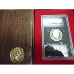 1971-S IKE SILVER DOLLAR PROOF (BROWN PACK)