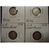 Image 1 : 1915,16,18 & 19 GREAT BRITAIN SILVER 3 PENCE