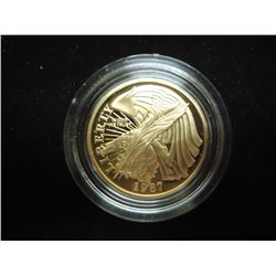 1987-W CONSTITUTION $5 GOLD COIN PROOF