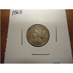 1868 THREE CENT PIECE (NICKEL)