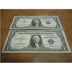 1935-F & 1957-A STAR $1 SILVER CERTIFICATES