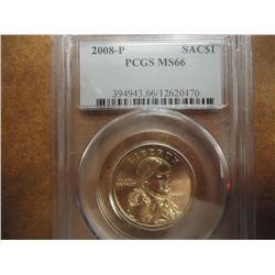 2008-P SACAGAWEA DOLLAR PCGS MS66