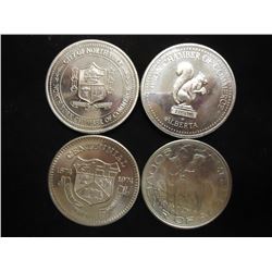 4 ASSORTED CANADA TRADE DOLLARS