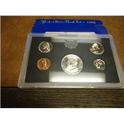 1969 US PROOF SET WITH BOX, 40% SILVER JFK HALF