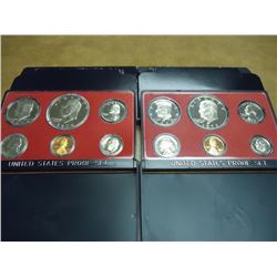 1973 & 1974 US PROOF SETS (WITH BOXES)