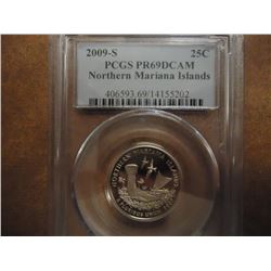 2009-S NORTHER MARIANA ISLANDS QUARTER PCGS PR69 DCAM