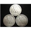 Image 2 : 1942,1943-D & 1944 WALKING LIBERTY HALF DOLLARS