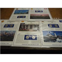 COIN & STAMP SETS (UNC) ALL 5-2003 P & D STATE QUARTERS