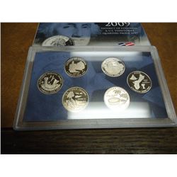 2009 DISTRICT OF COLUMBIA & US TERRITORIES QUARTER PROOF SET WITH BOX