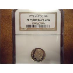 1993-S SILVER ROOSEVELT DIME NGC PF69 ULTRA CAMEO