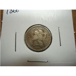 1866 THREE CENT PIECE (NICKEL)