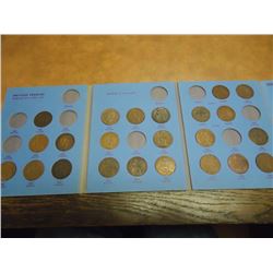 PARTIAL 1902-1929 GREAT BRITAIN PENNIES SET CONTAINS: 23 COINS SOME HIGH GRADE COINS INCLUDED IN WHI