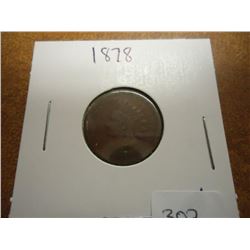 1878 INDIAN HEAD CENT (SEMI-KEY)