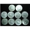 Image 1 : 10 ASSORTED 40% SILVER JOHN F. KENNEDY HALVES