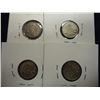 Image 2 : 1931,32,33 & 1934 GREAT BRITAIN SILVER 3 PENCE